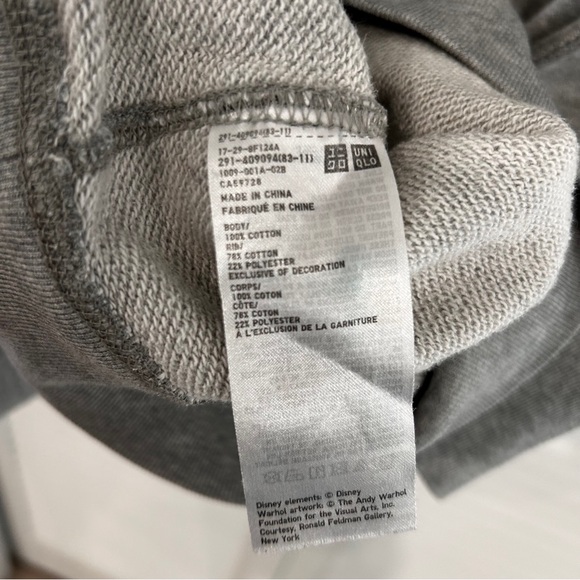 Uniqlo Disney X Warhol Mickey Long Sweatshirt - Picture 6 of 7